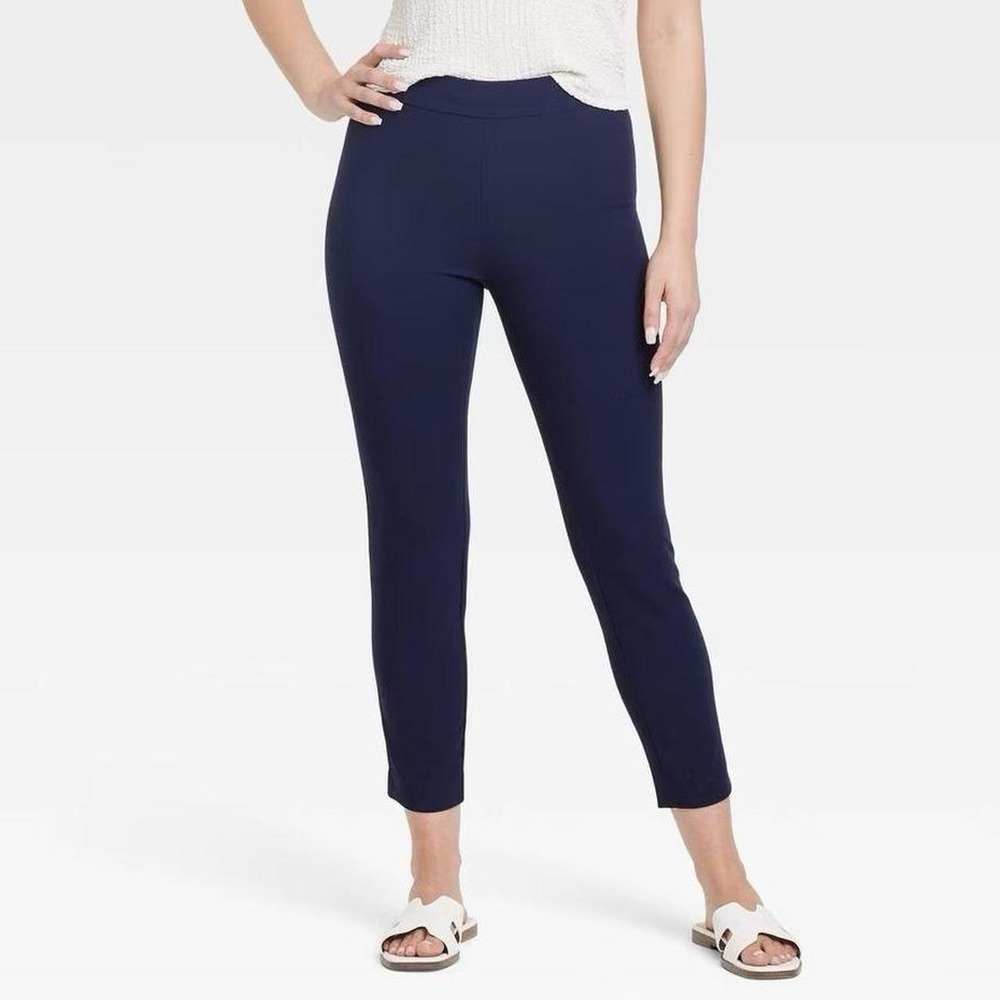 A New Day Women's High-Rise Skinny Ankle Pull-On Pants Fitted Hip and Thigh